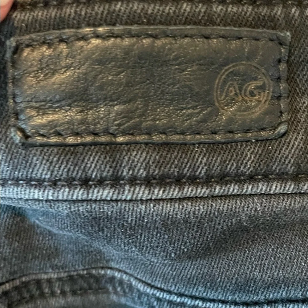 AG Adriano Goldschmied The Farrah Skinny Ankle High Rise Jeans Black - Picture 12 of 12